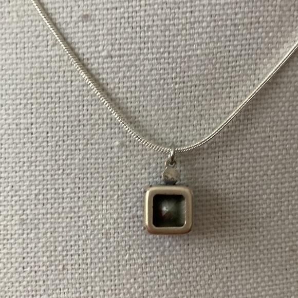 Repurposed La Vie En Rose Swarovski Pendant on Sterling Silver 925 Snake C… - Picture 4 of 5